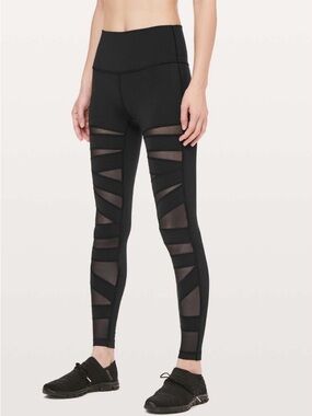 Lululemon Wunder Under Pant High-Rise Tech Mesh 28” – Size 8